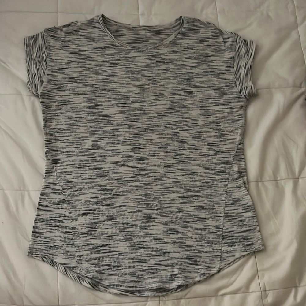 Lululemon run around tee tiger space dye black and white - Picture 3 of 5